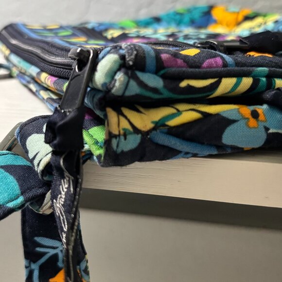 Vera Bradley Midnight Blues Little Flap Hipster Crossbody Bag Retired - Picture 11 of 11